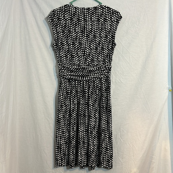 Tommy Hilfiger Sleeveless Black/White Polka Dot Dress - Picture 6 of 8